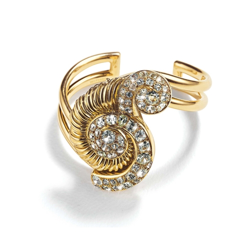 Belperron-Jewelry-Spire-Diamond-Yellow-Gold-Cuff