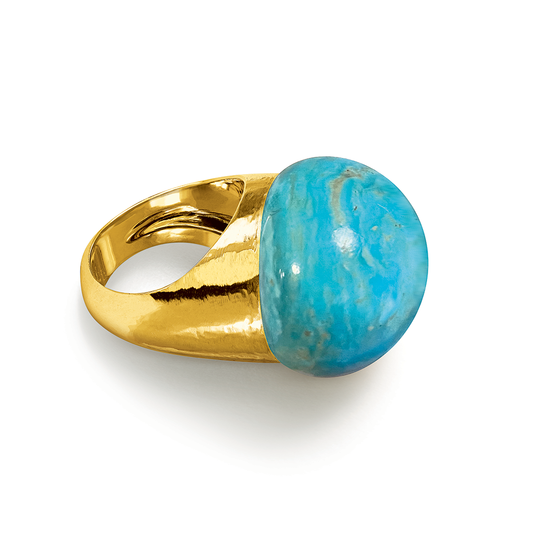 Bouton Ring_Turquoise-Virgin Gold_LAYING_PUPA_23
