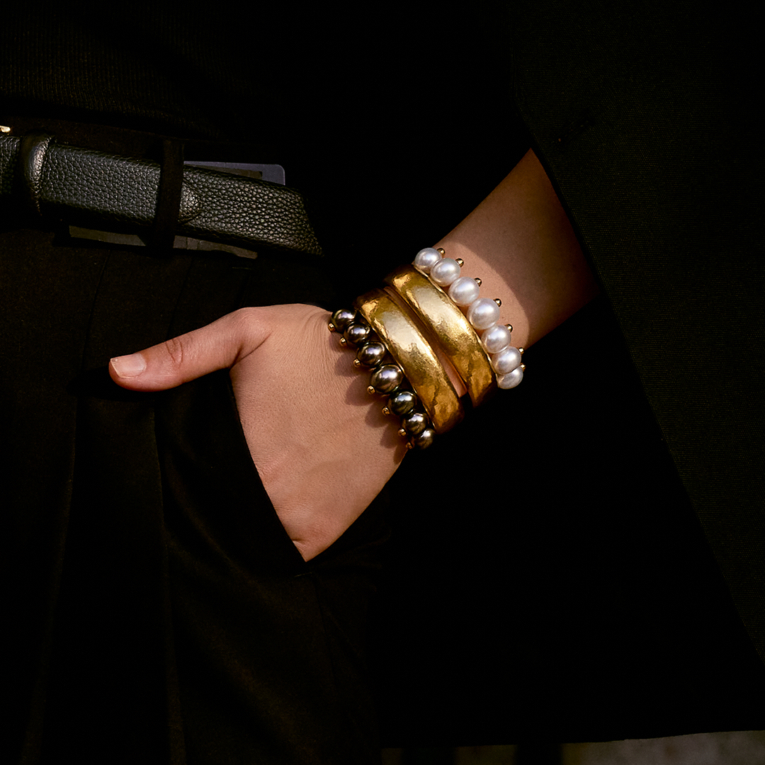 Couronne Cuffs on model