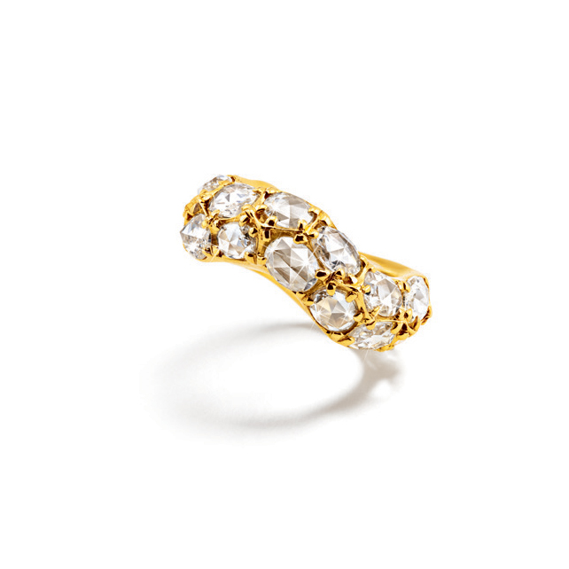 Belperron serti couteau wave ring product